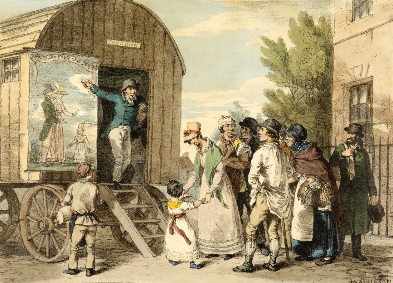 Pokaz, wyd. ok. 1821 r autorstwa John Augustus after Atkinson