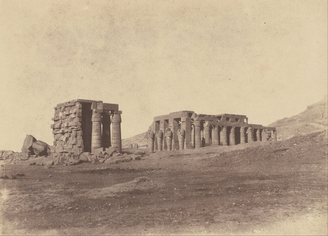 (Ramesseum, Teby) autorstwa John Beasly Greene
