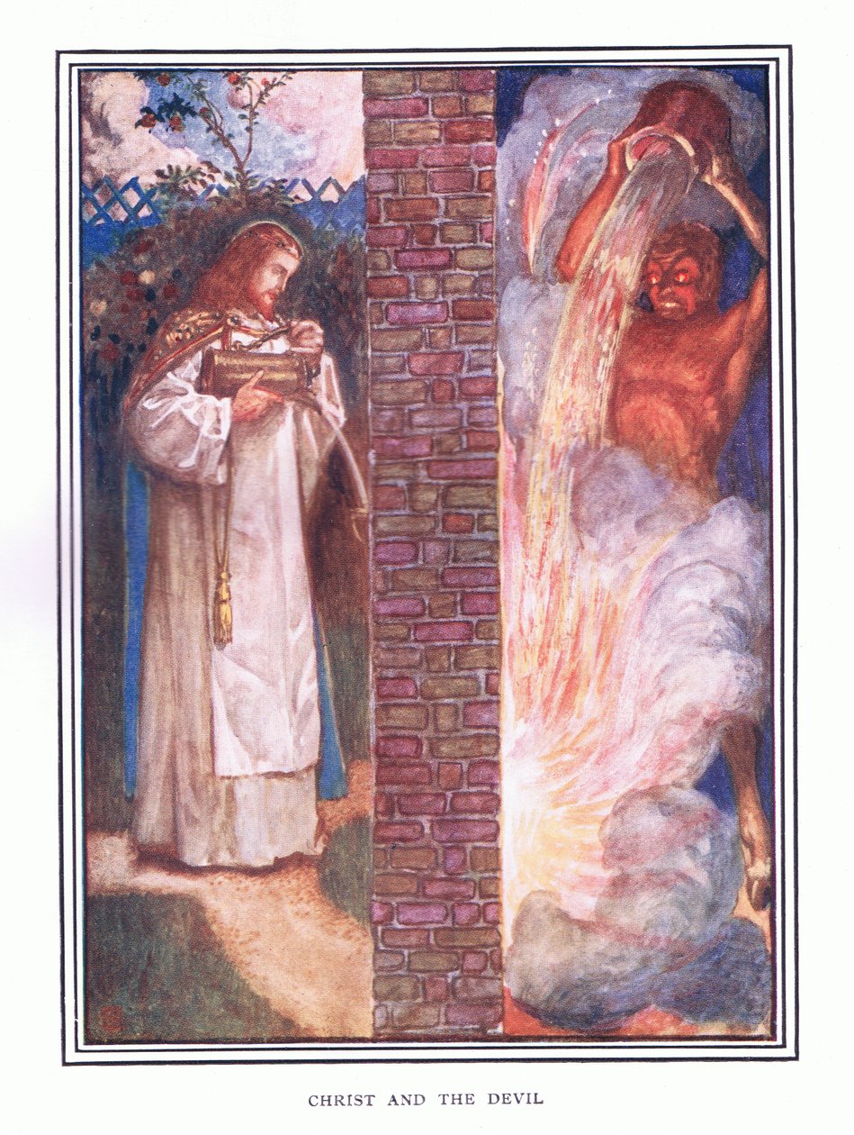 Chrystus i diabeł autorstwa John Byam Liston Shaw