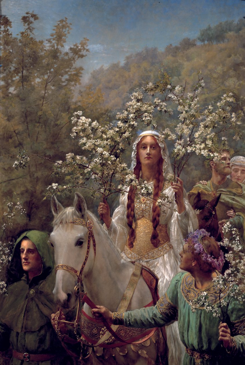 Majing królowej Ginewry, ok. 1897 r. autorstwa John Collier