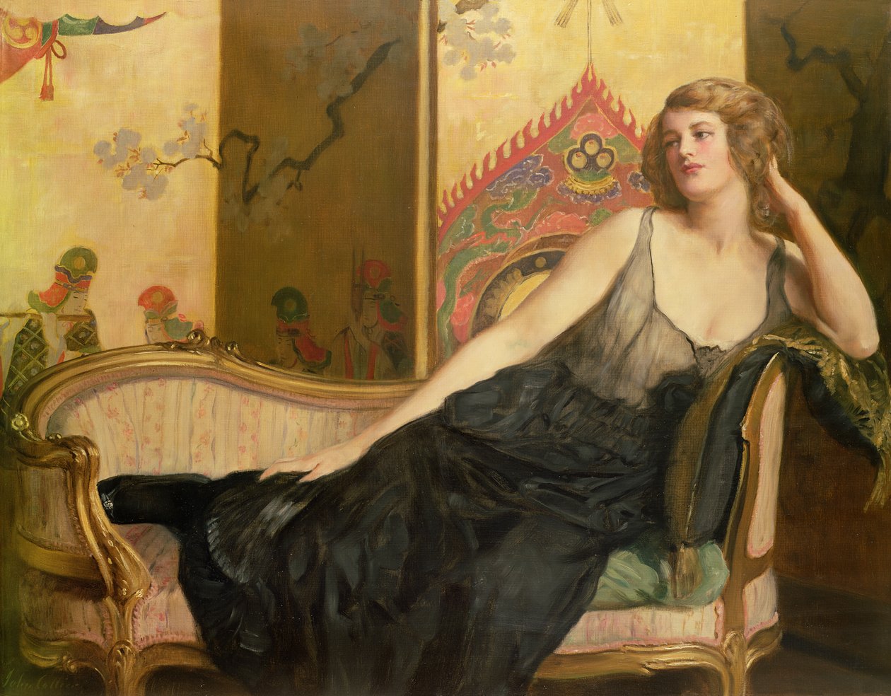 Leżąca kobieta autorstwa John Collier