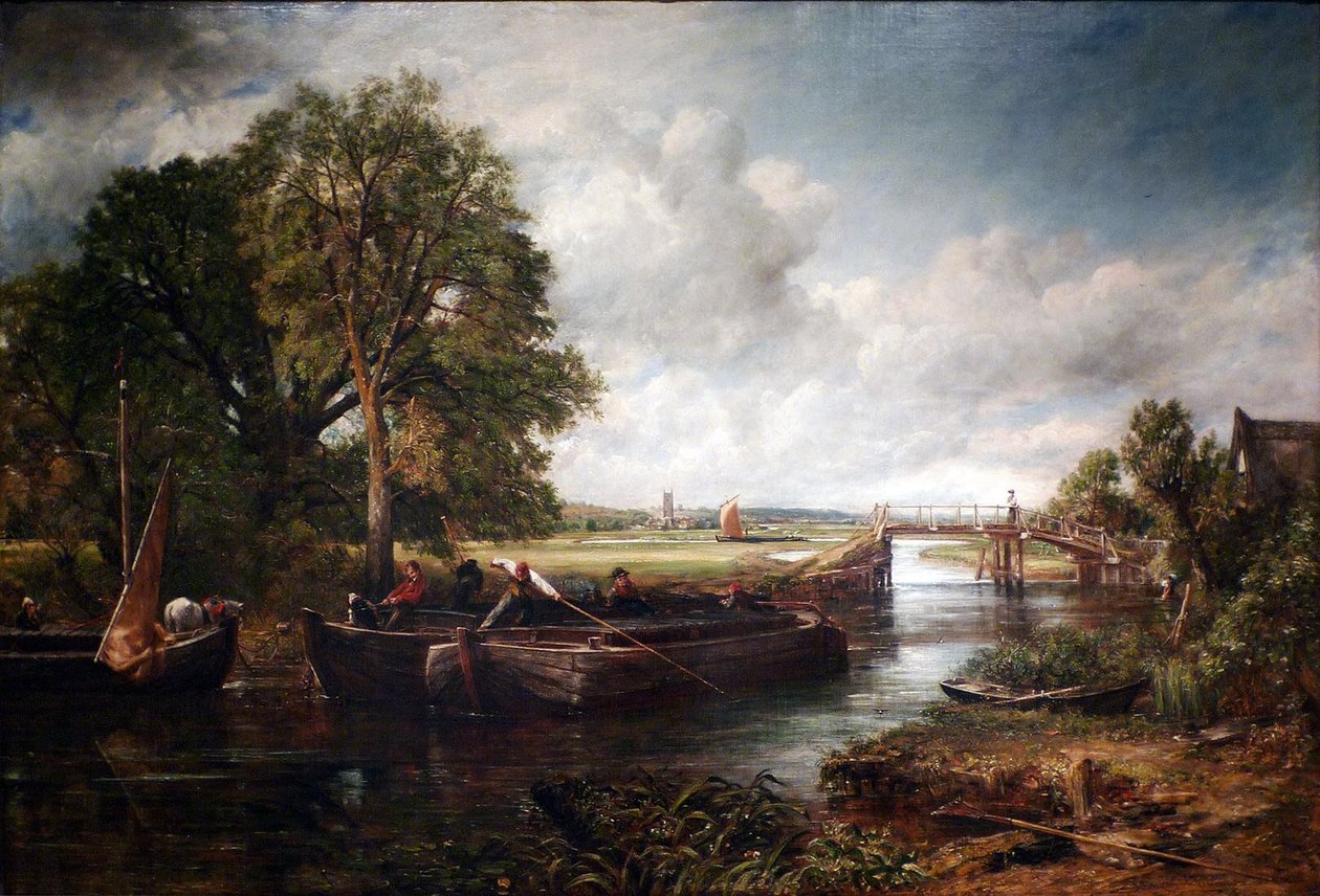 Zobacz na Stour niedaleko Dedham autorstwa John Constable