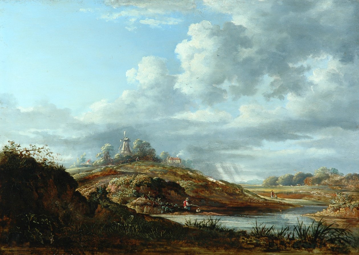 Wiatrak nad rzeką autorstwa John Constable