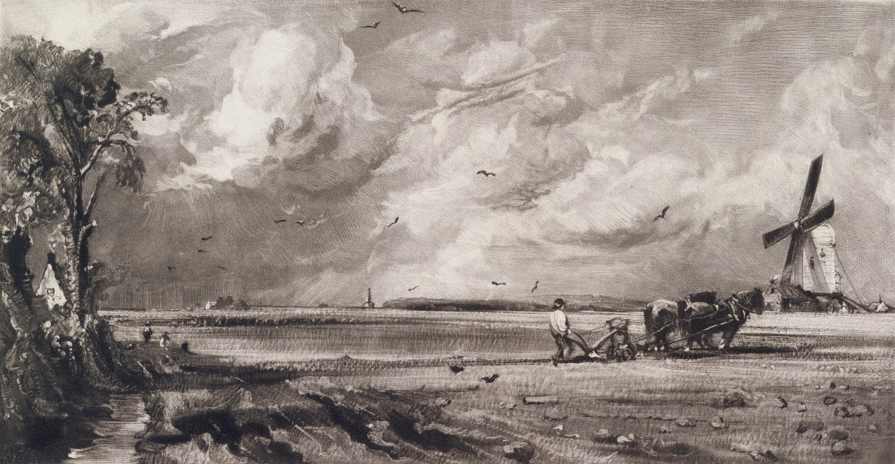 Wiosna, rytowana przez Davida Lucasa (1802-81) ok. 1829-30 (mezzotinta) autorstwa John Constable