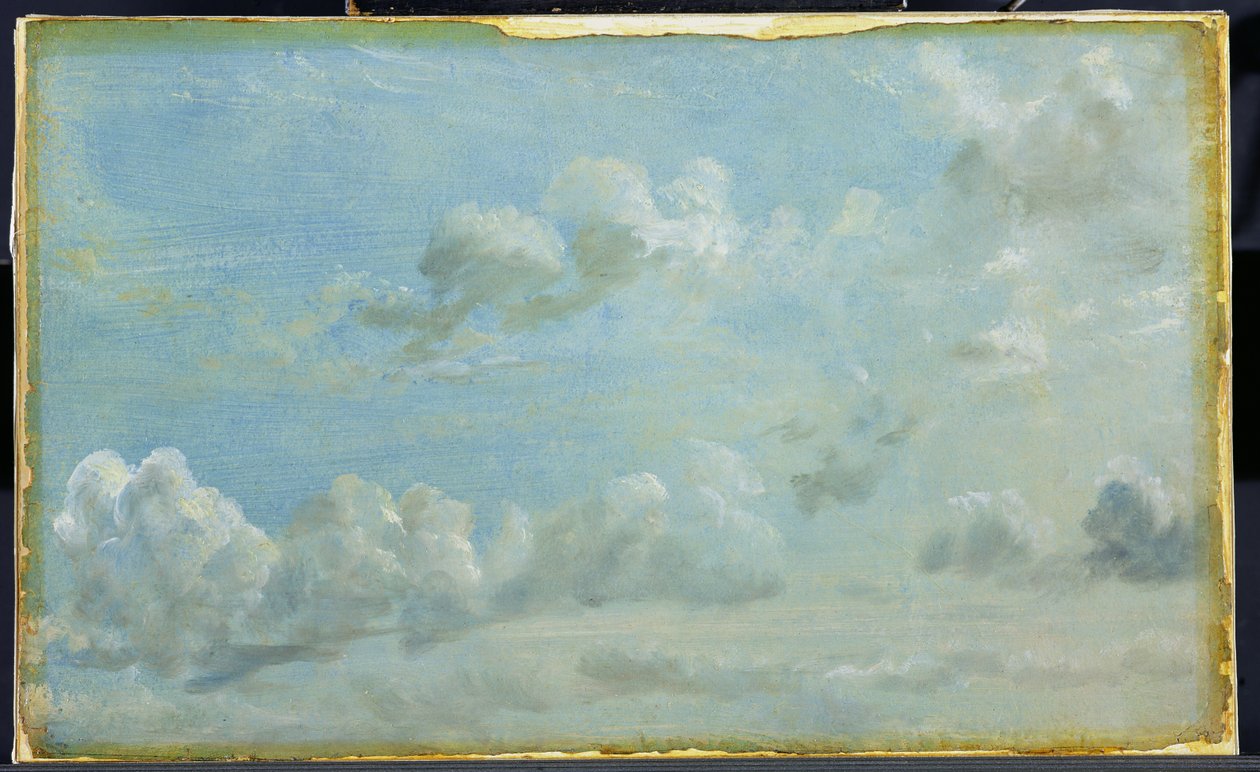 Studium chmur Cumulus, 1822 (olej na papierze położony na panelu) autorstwa John Constable