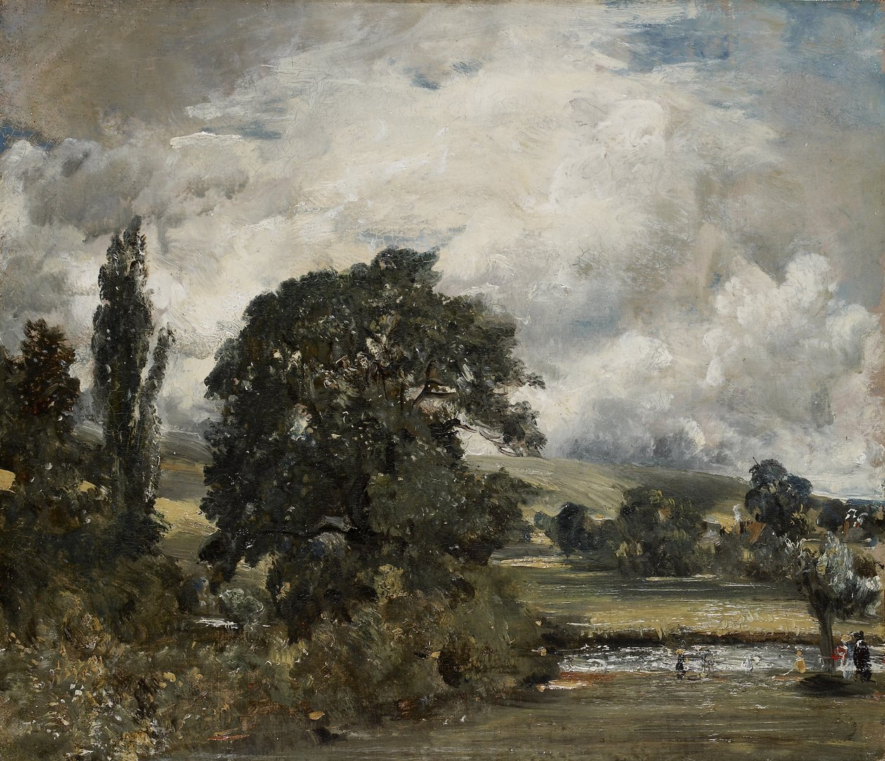 Łąki wodne w pobliżu Salisbury, XIX w. autorstwa John Constable