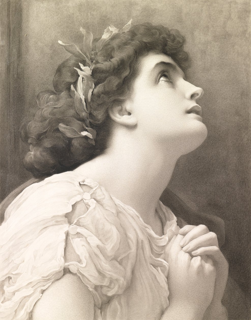 Faith, wg Leightona, 1900 (akwarela) autorstwa John Douglas Miller