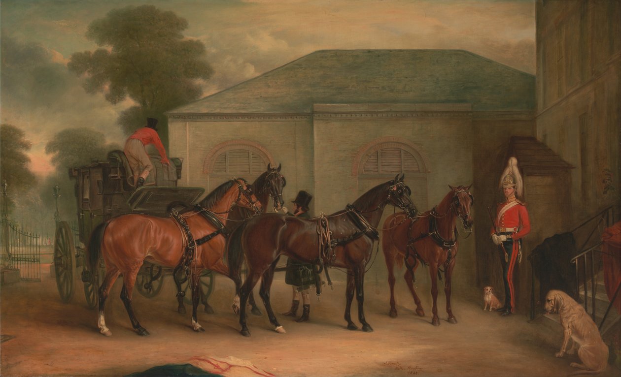Drag of Sir Watkin Williams Wynn autorstwa John E. Ferneley