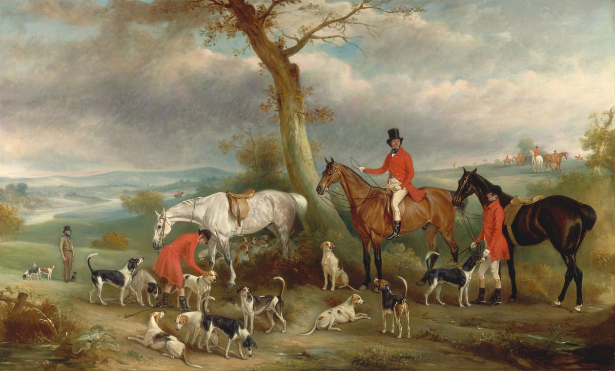 Thomas Wilkinson, MFH, z Hurworth Foxhounds autorstwa John E. Ferneley