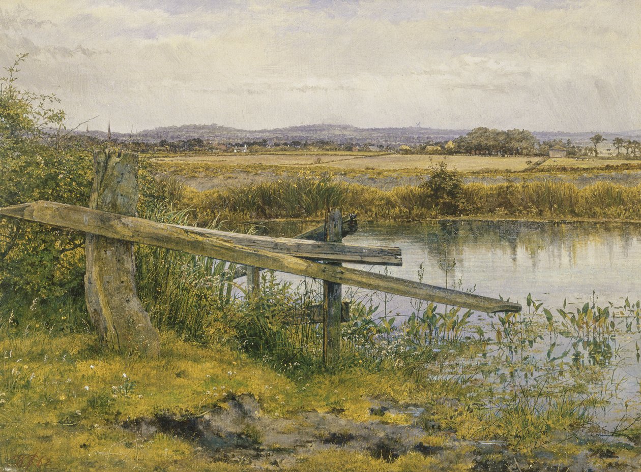 Rzeka, 1862 olej na płótnie autorstwa John Edward Newton