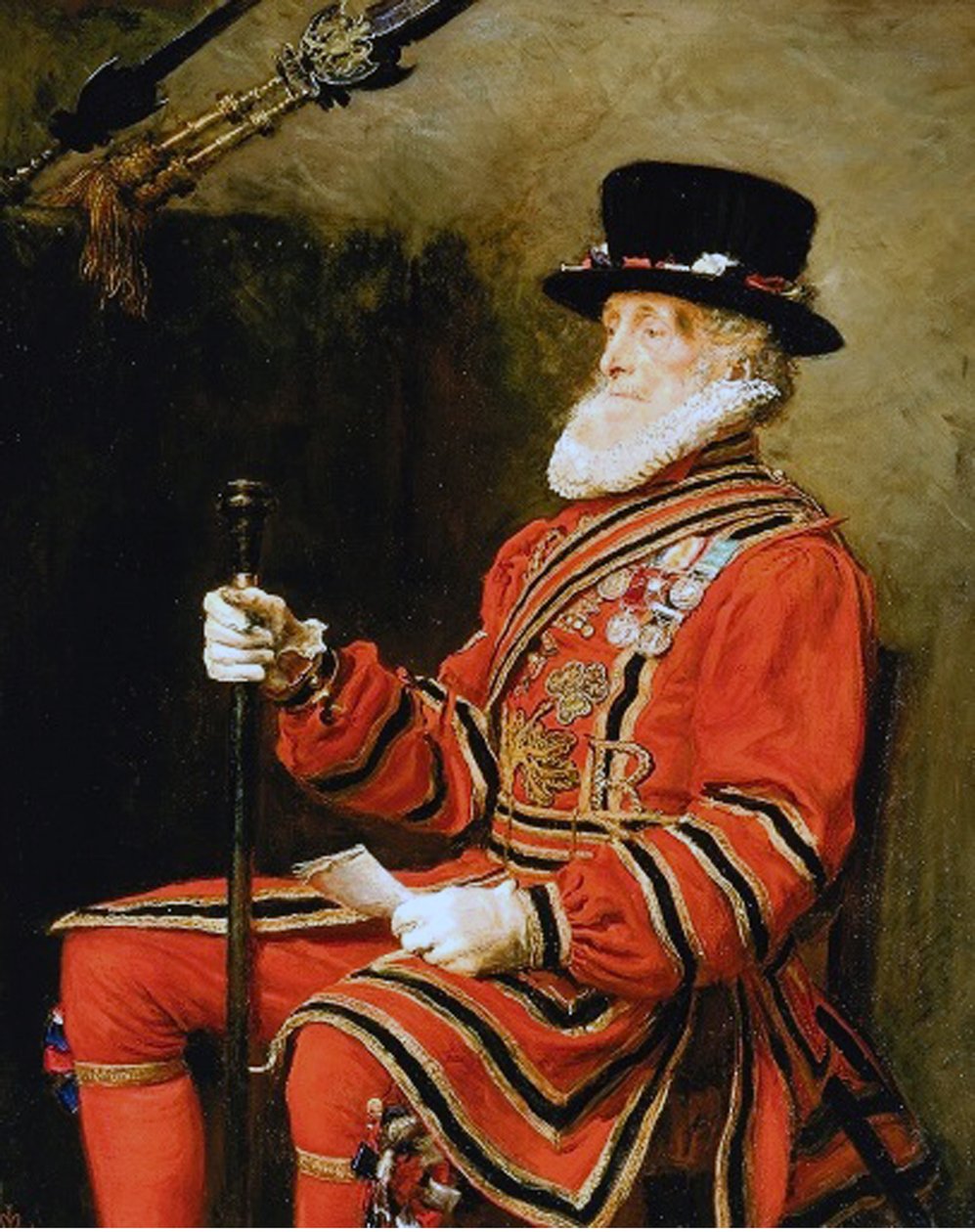 John Charles Montague, Yeoman of the Guard, 1876 autorstwa John Everett Millais