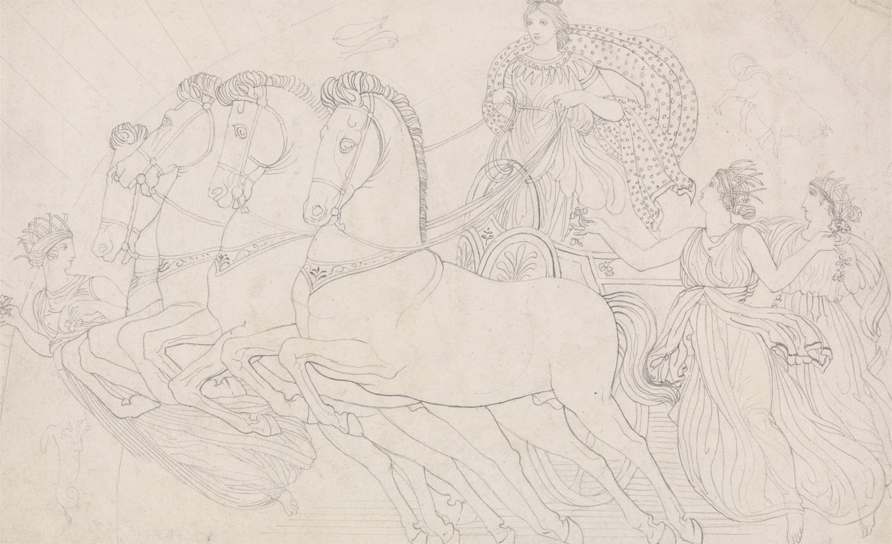 Poranny, piękny dla oka, od Ajschylosa, Persów autorstwa John Flaxman