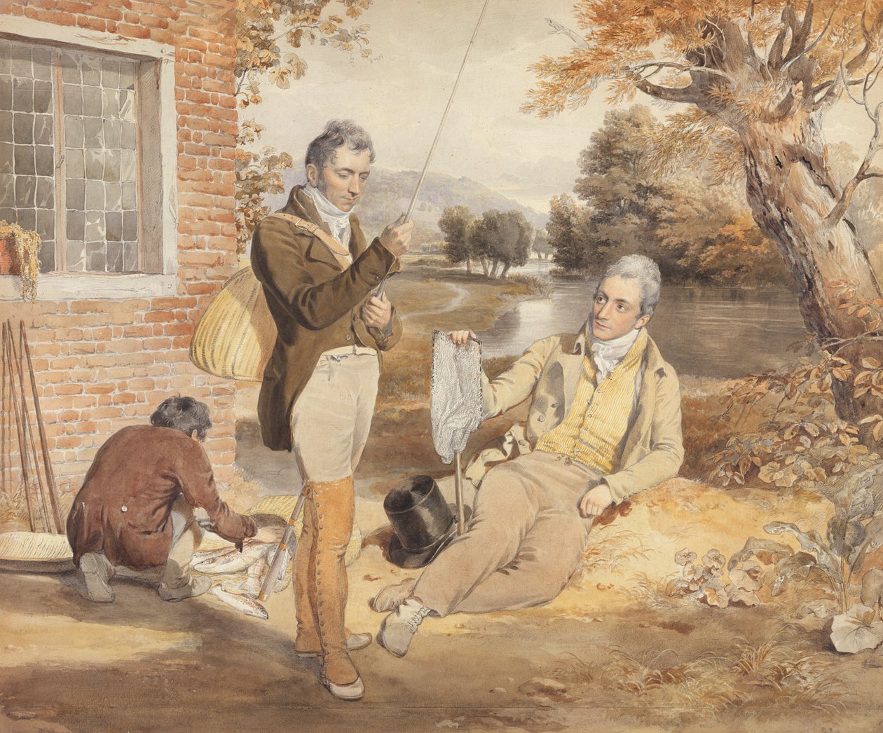 Wędkarstwo autorstwa John Frederick Lewis