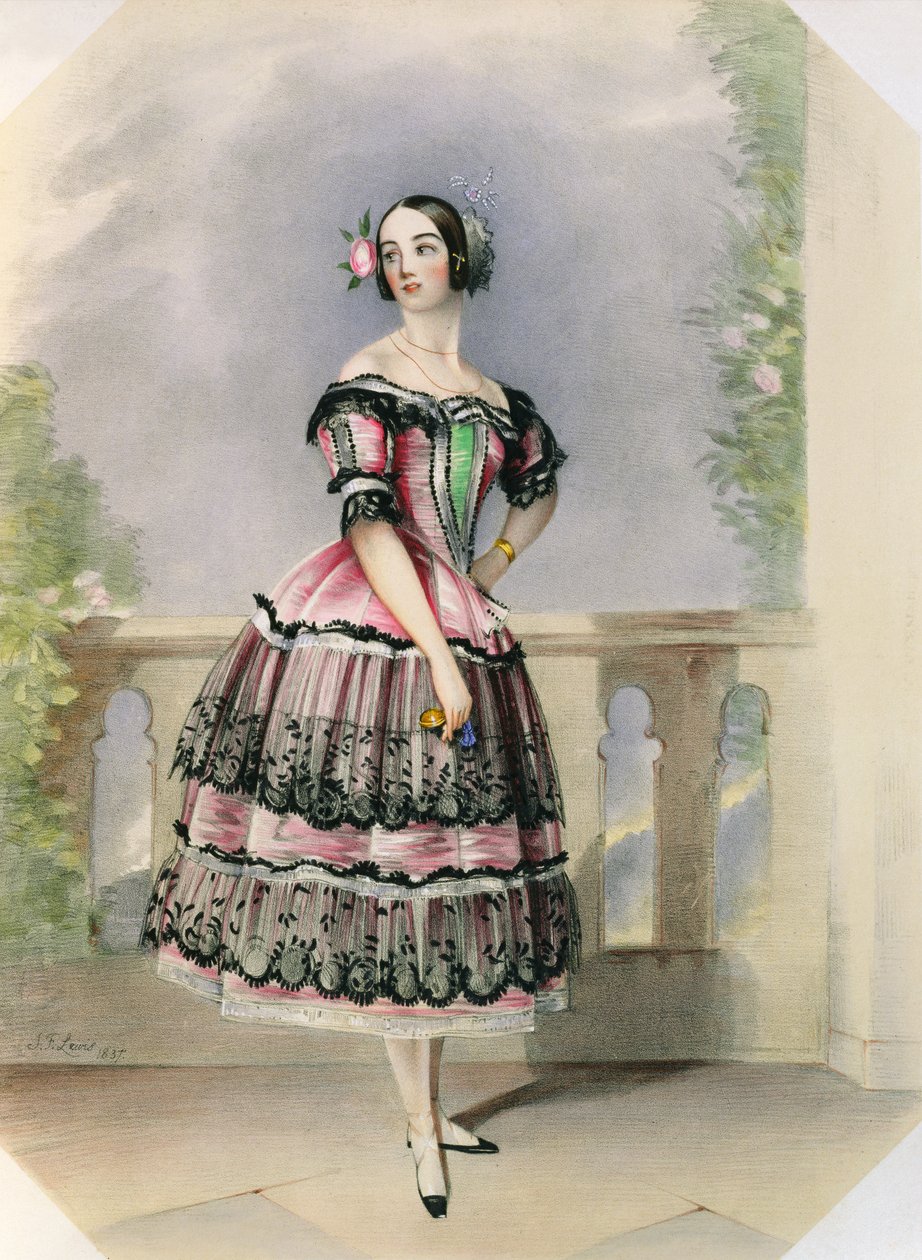 Pauline Duvernay (1813-94) wyd. Thomasa McLeana, 1837 autorstwa John Frederick Lewis
