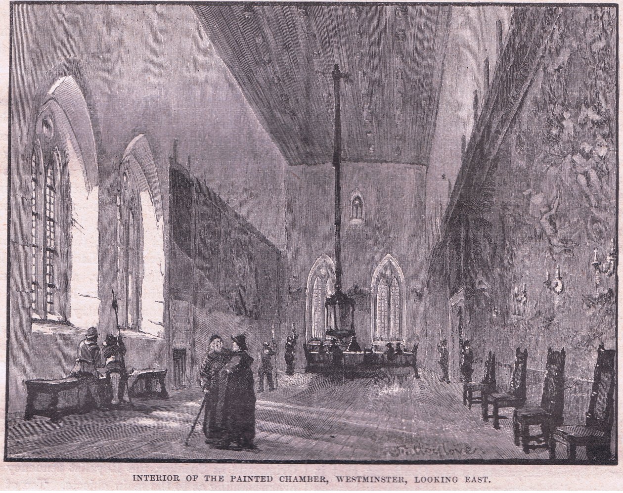 Wnętrze malowanej komory, Westminster autorstwa John Fulleylove