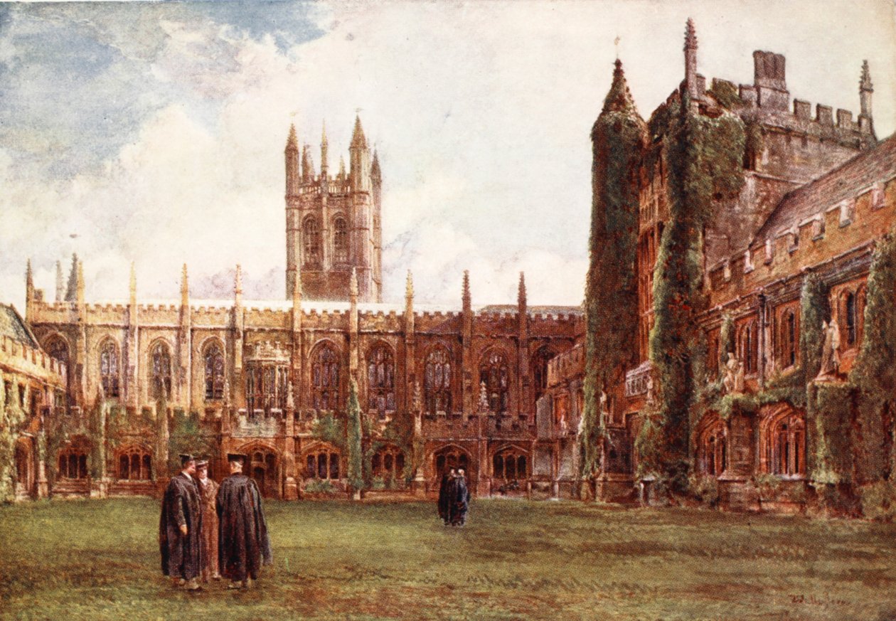 Krużganki, Magdalen College, 1903 autorstwa John Fulleylove