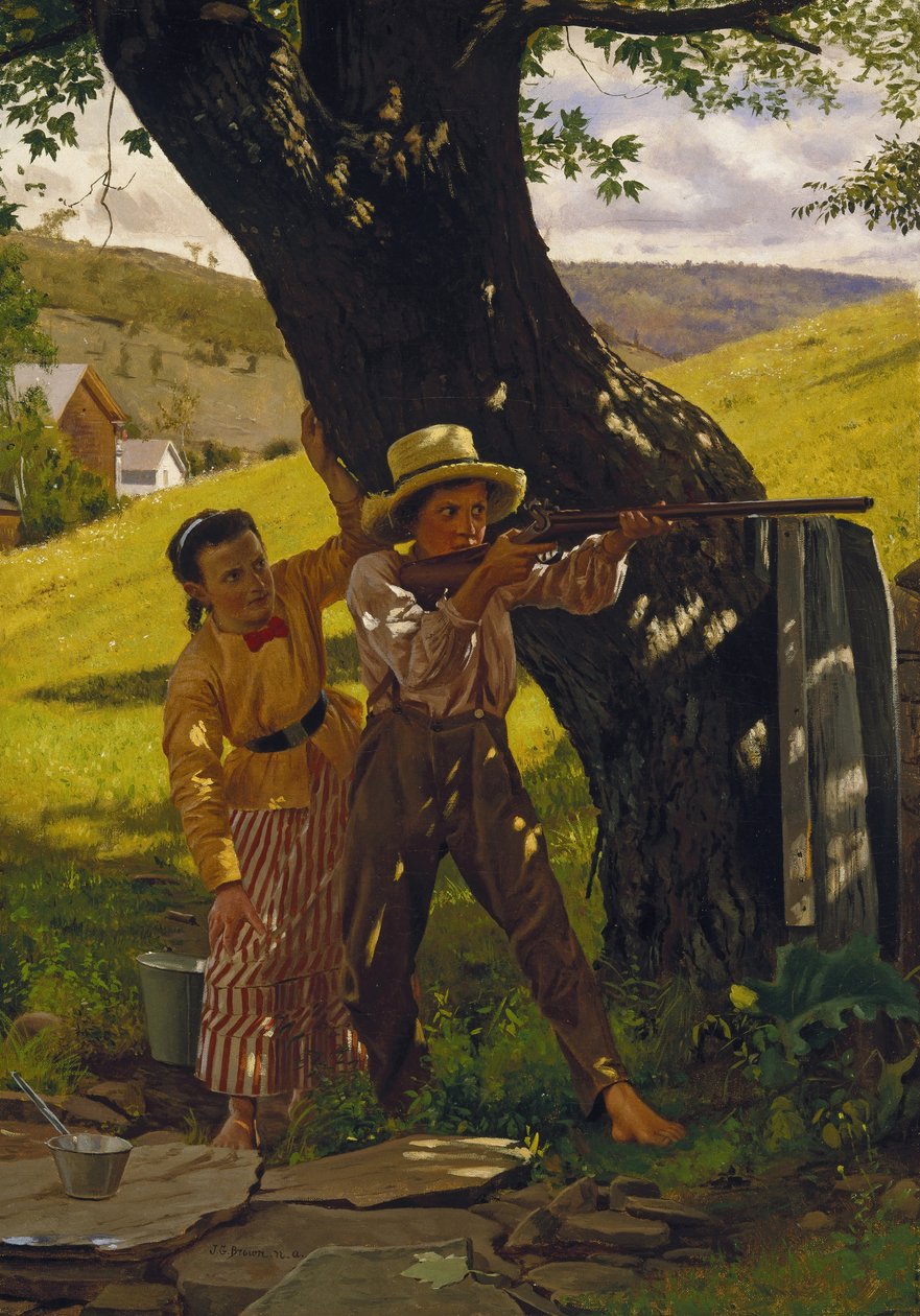 Pewny strzał autorstwa John George Brown