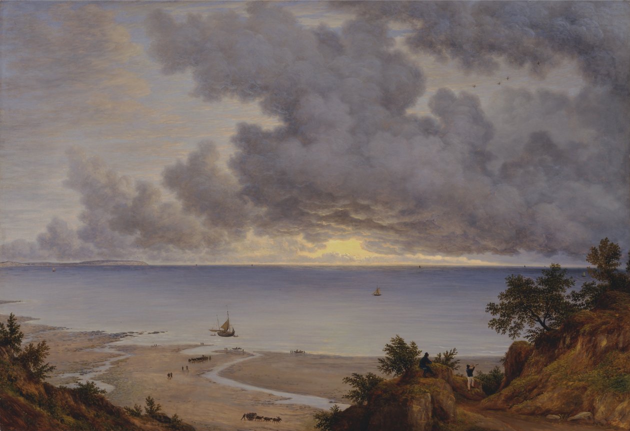 Sandown Bay, z okolic Shanklin Chine, Isle of Wight autorstwa John Glover
