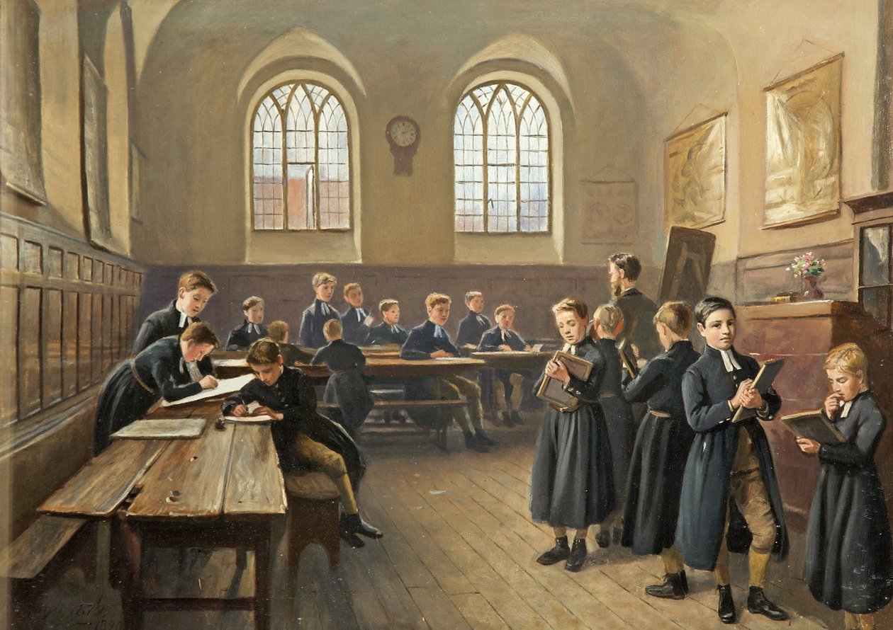 Gloucester Szkoła Niebieskiego Płaszcza, 1879-90 autorstwa John Kemp
