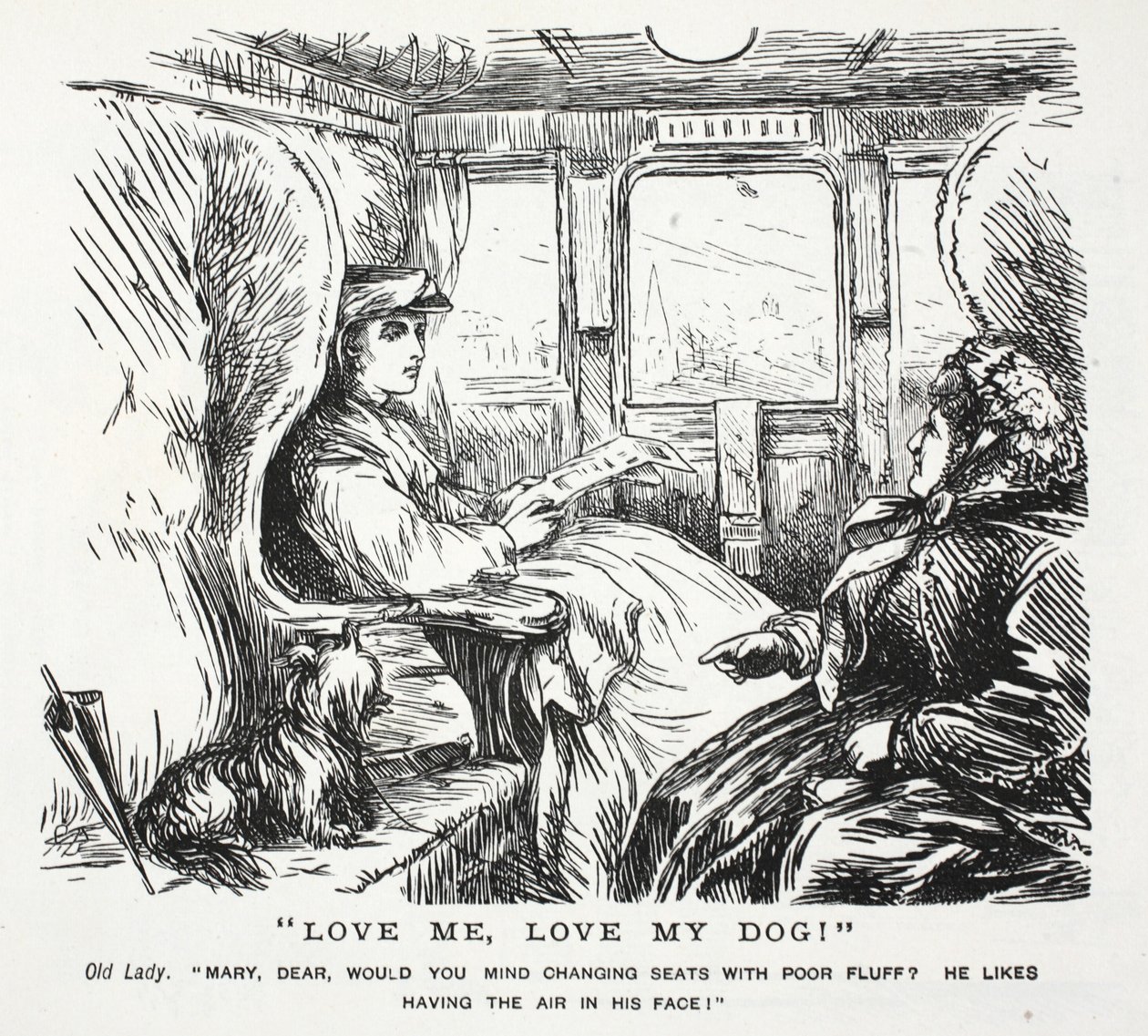 Kochaj mnie kochaj mojego psa! autorstwa John Leech