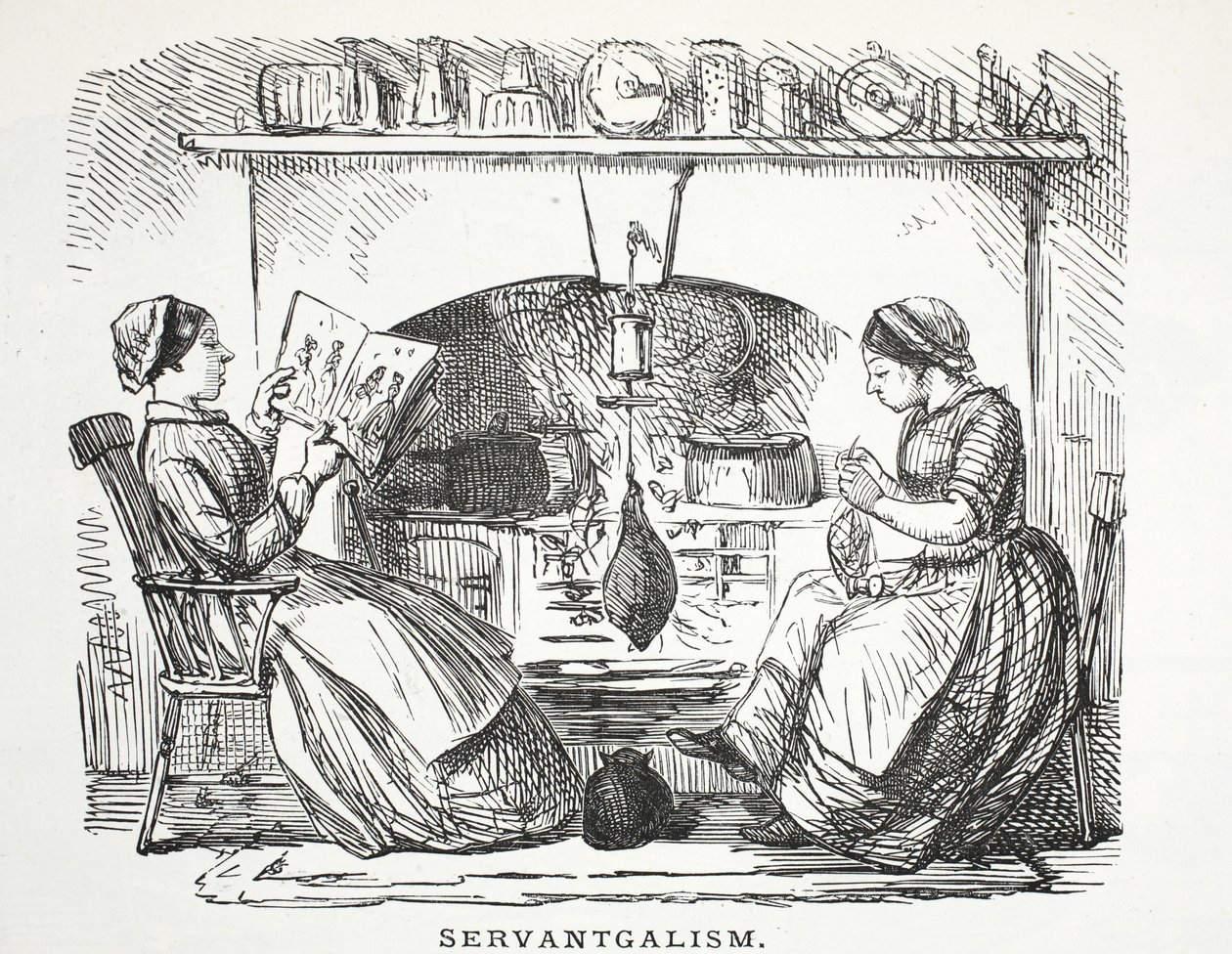 Serwangalizm, 1853 autorstwa John Leech