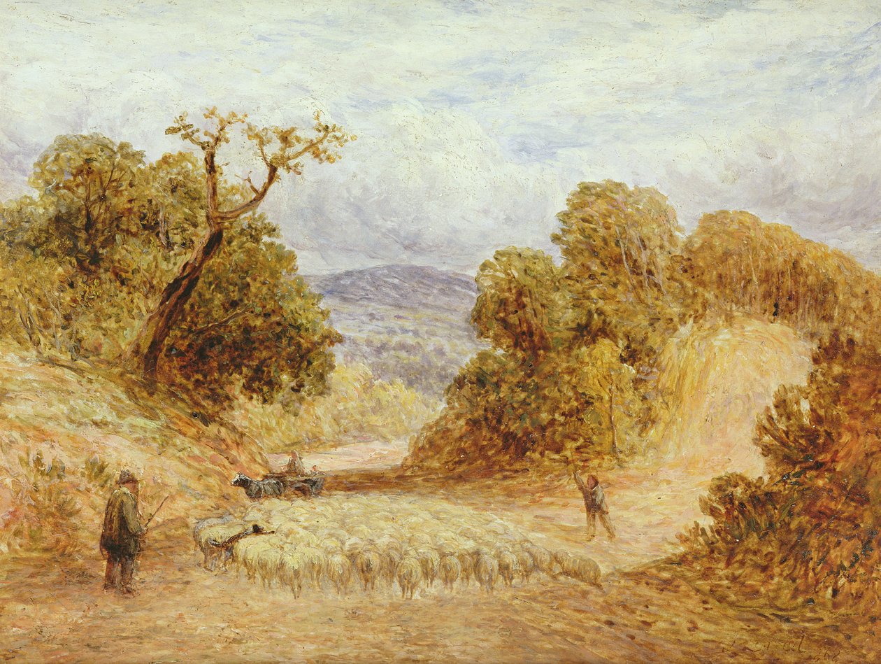 Zakurzona droga, 1868 autorstwa John Linnell