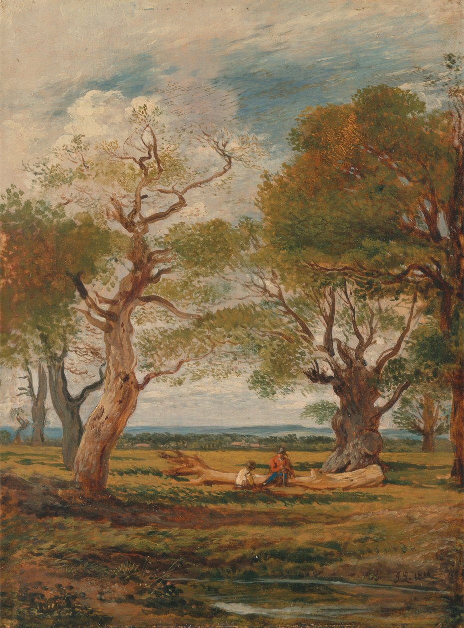 Pejzaż z postaciami autorstwa John Linnell