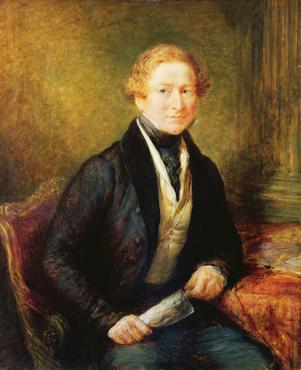 Sir Robert Peel, 1838 r. autorstwa John Linnell