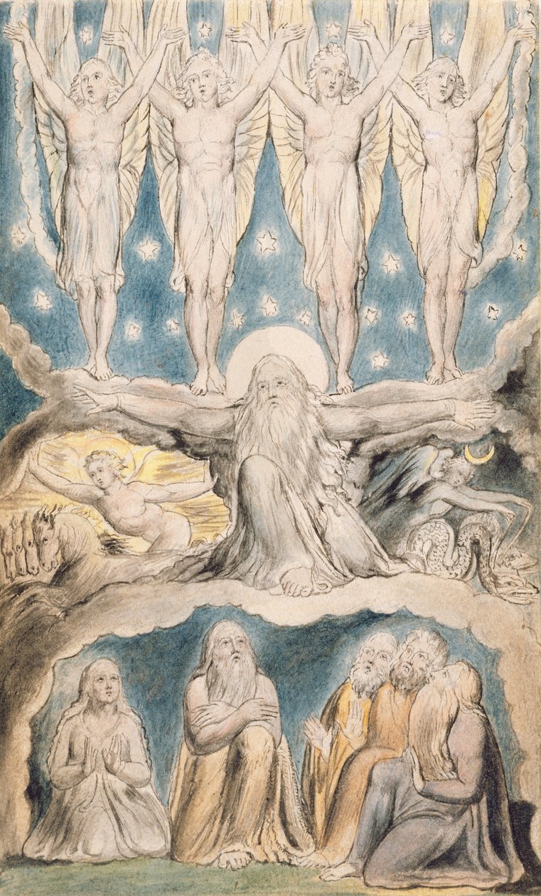 Stworzenie, s. 14 z „Ilustracji Księgi Hioba” według Williama Blake