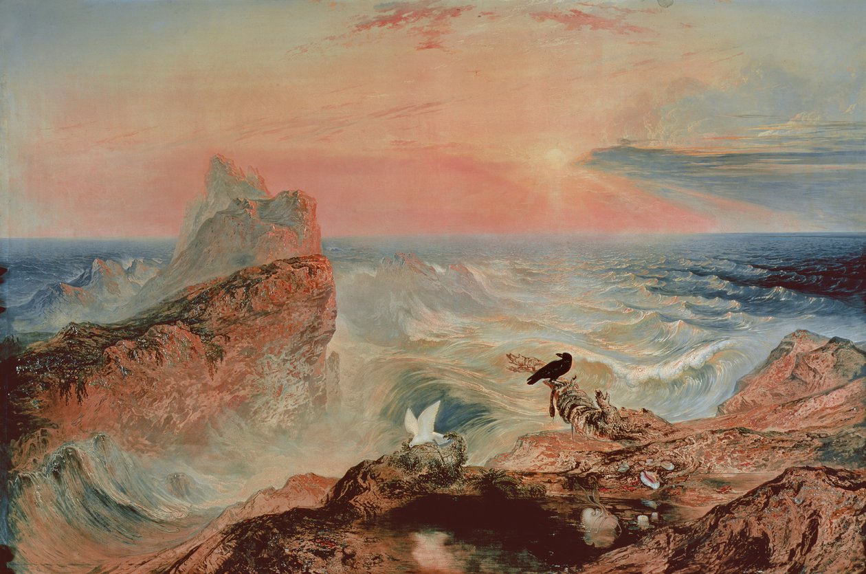 Uspokajanie wód, 1840 autorstwa John Martin