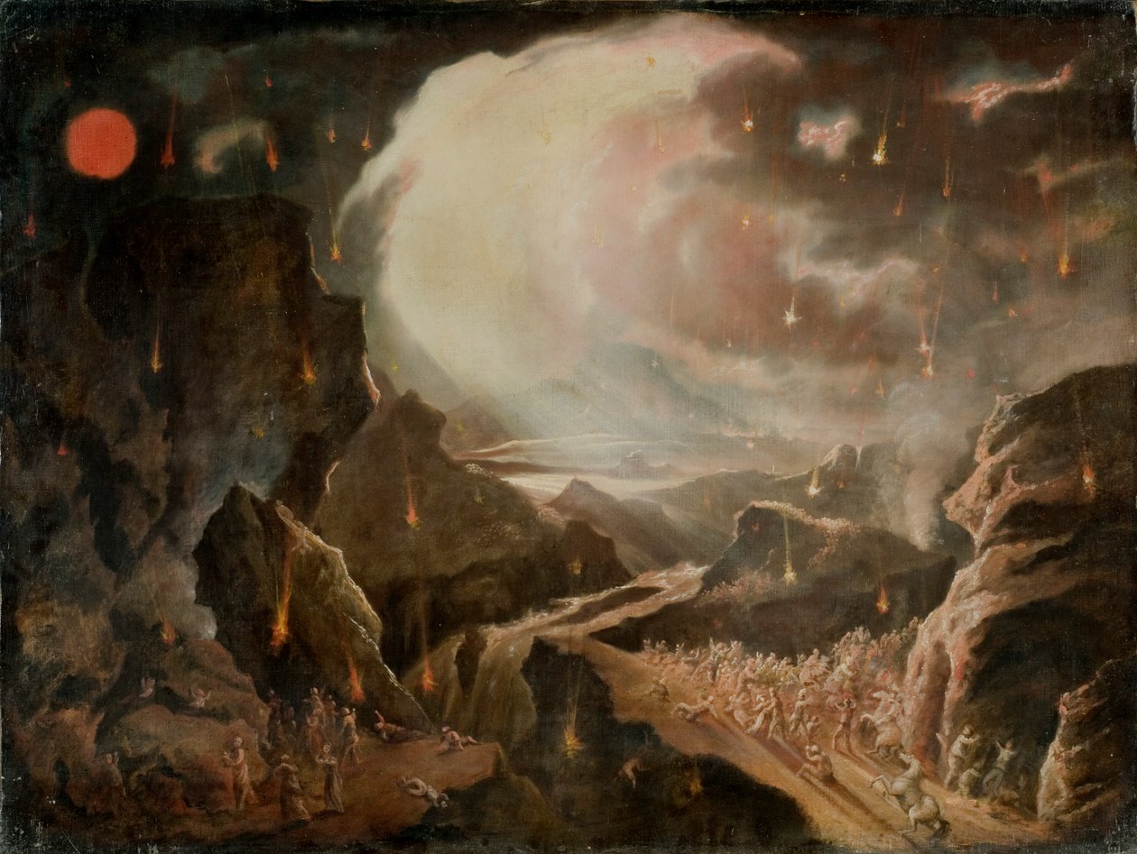 Scena biblijnego zniszczenia autorstwa John Martin
