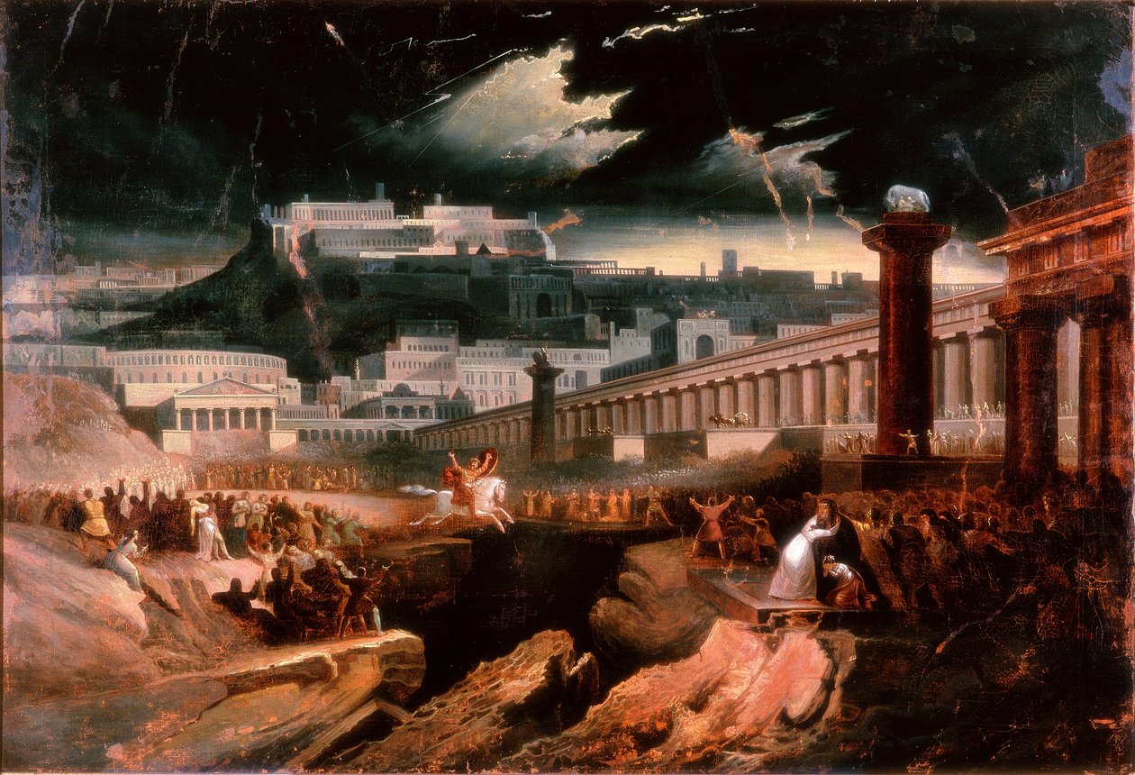 Marek Curtius, c.1827 autorstwa John Martin