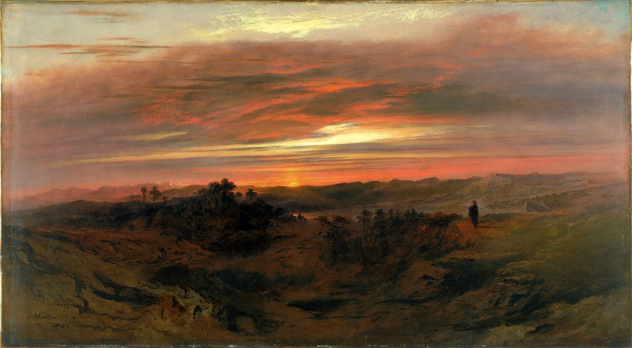 Samotność, 1843 autorstwa John Martin