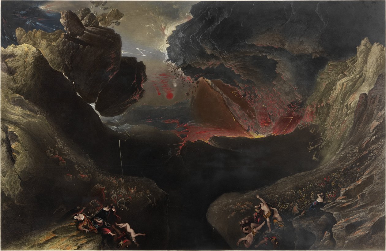 Wielki dzień jego gniewu, c.1851-53 autorstwa John Martin