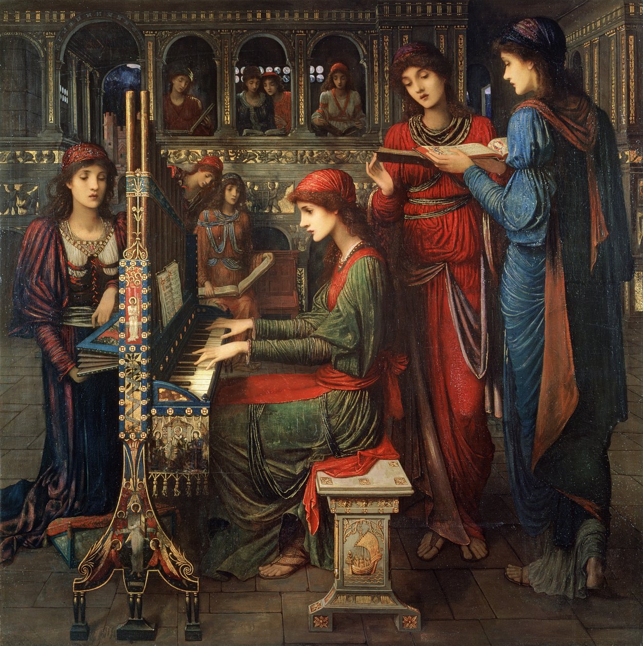 Św. Cecylia, 1897 r. autorstwa John Melhuish Strudwick