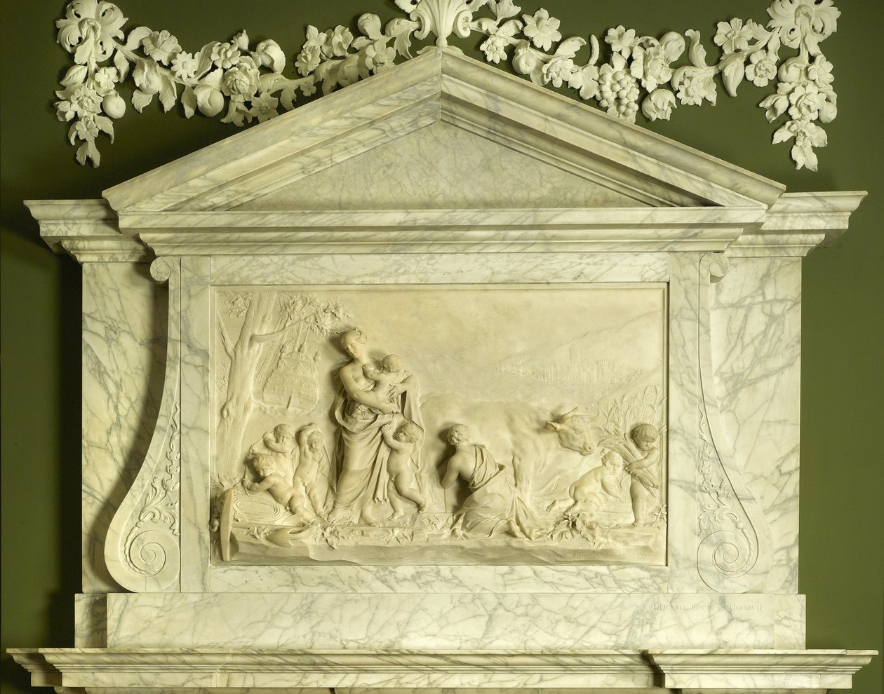 Dobroczynność, 1746 (marmur) autorstwa John Michael Rysbrack