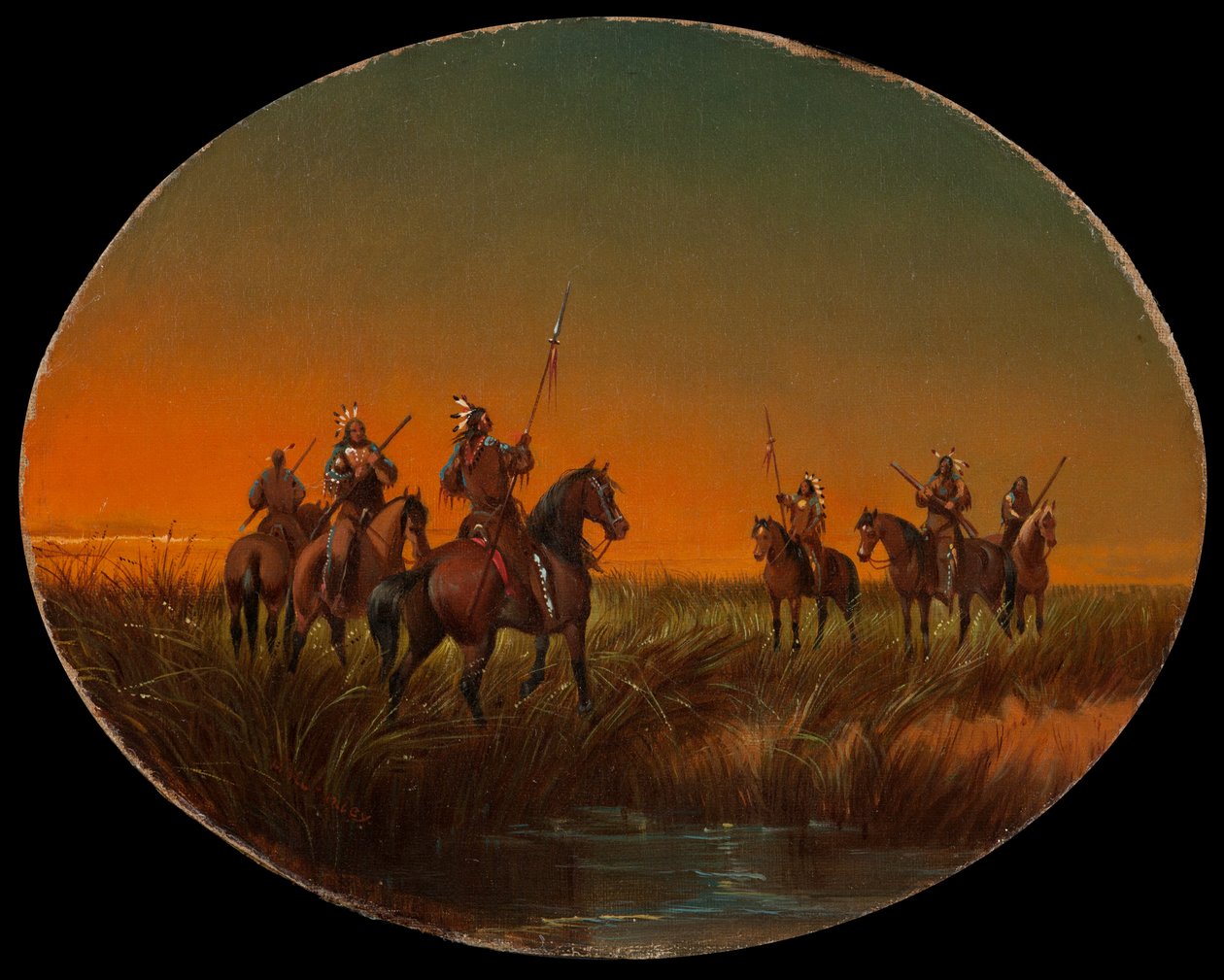 Wyzwanie, ok.1870 autorstwa John Mix Stanley