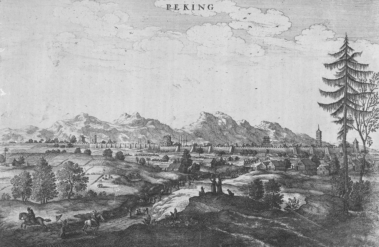 Pekin, ilustracja z „Ambasady w Chinach” Jana Nieuhofa, opublikowana w 1665 r. autorstwa John Ogilby