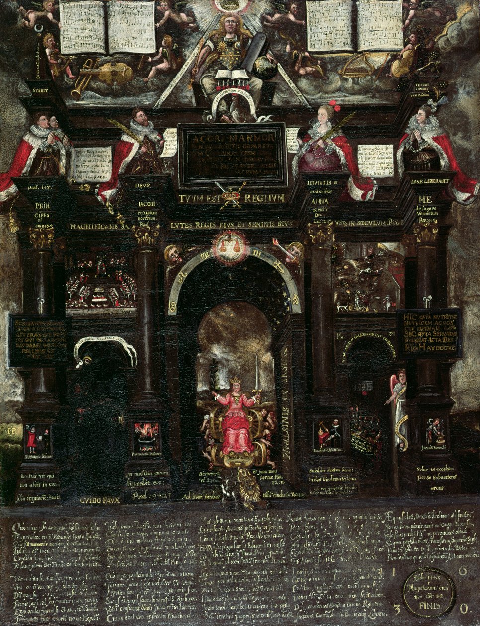 Alegoria fabuły Guya Fawkesa (1570-1606), 1630 autorstwa John Percivall