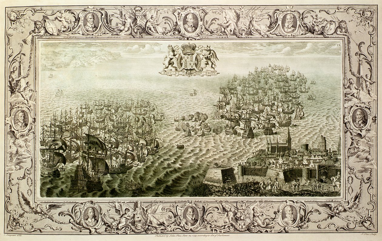 Armada, 1739 autorstwa John Pine