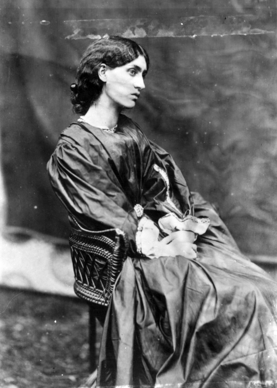 Jane Morris, pozowana przez Dante Gabriel Rossetti, 1865 (druk albumowy) autorstwa John R. Parsons