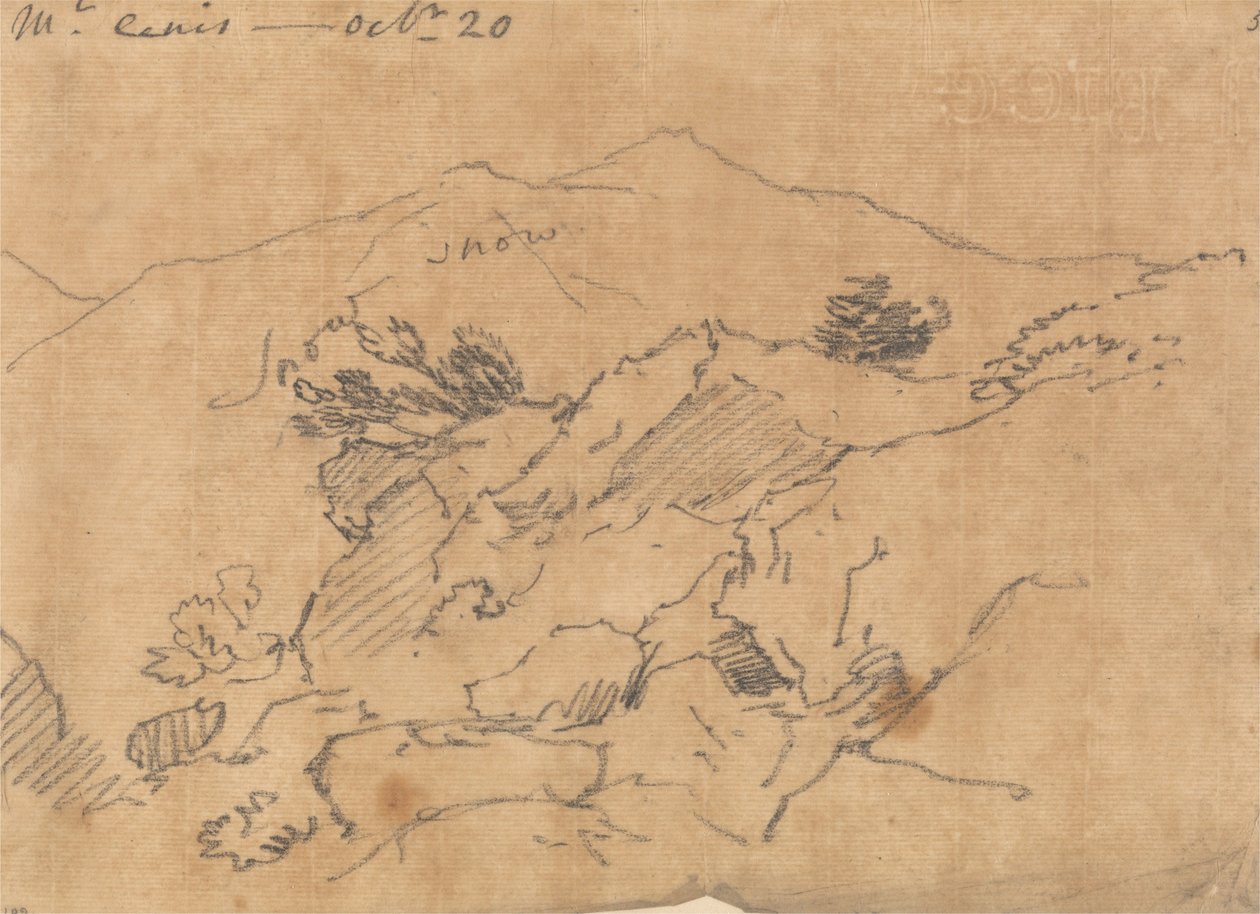 Mont Cenis, 20 października autorstwa John Robert Cozens