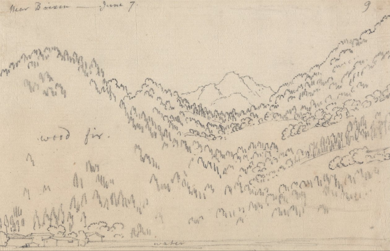 Koło Brixen, 7 czerwca autorstwa John Robert Cozens