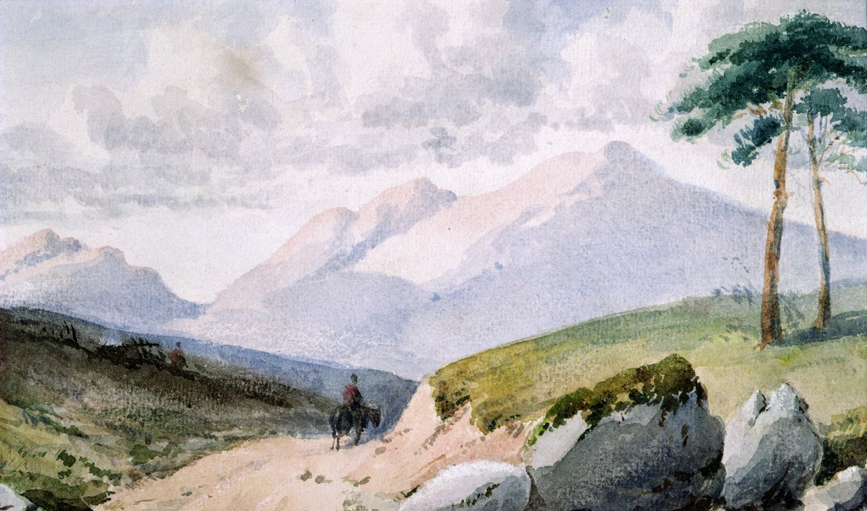 Górzysty krajobraz autorstwa John Ruskin
