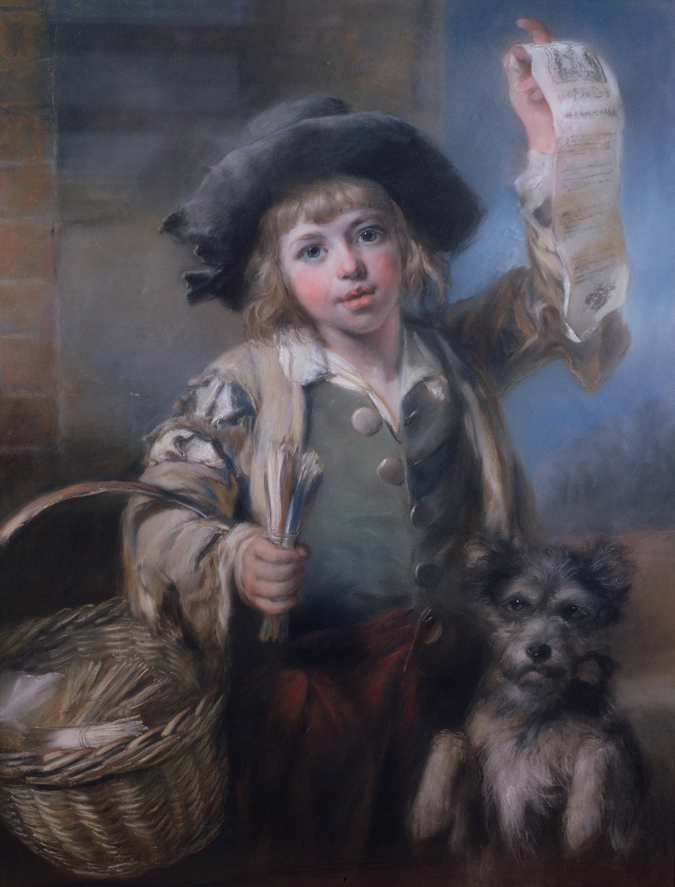 Love Songs and Matches, 1793 (pastel na płótnie) autorstwa John Russell