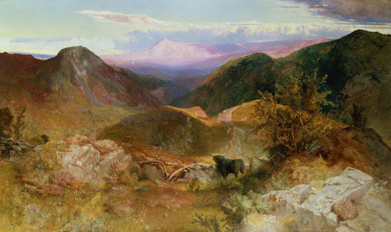 Glen Ogle, Szkocja, 1860 autorstwa John Samuel Raven