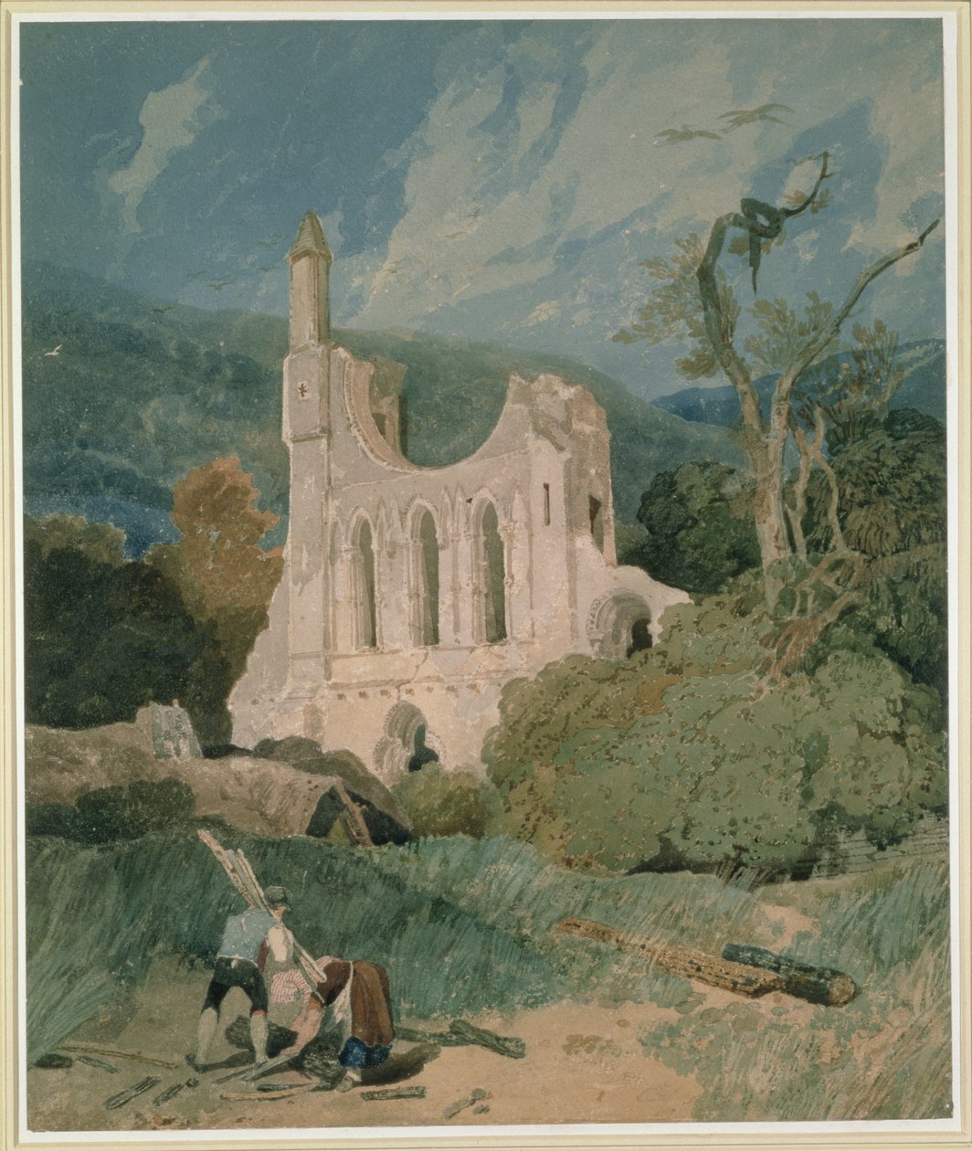 Opactwo Byland, Yorkshire, ok. 1809 r. autorstwa John Sell Cotman
