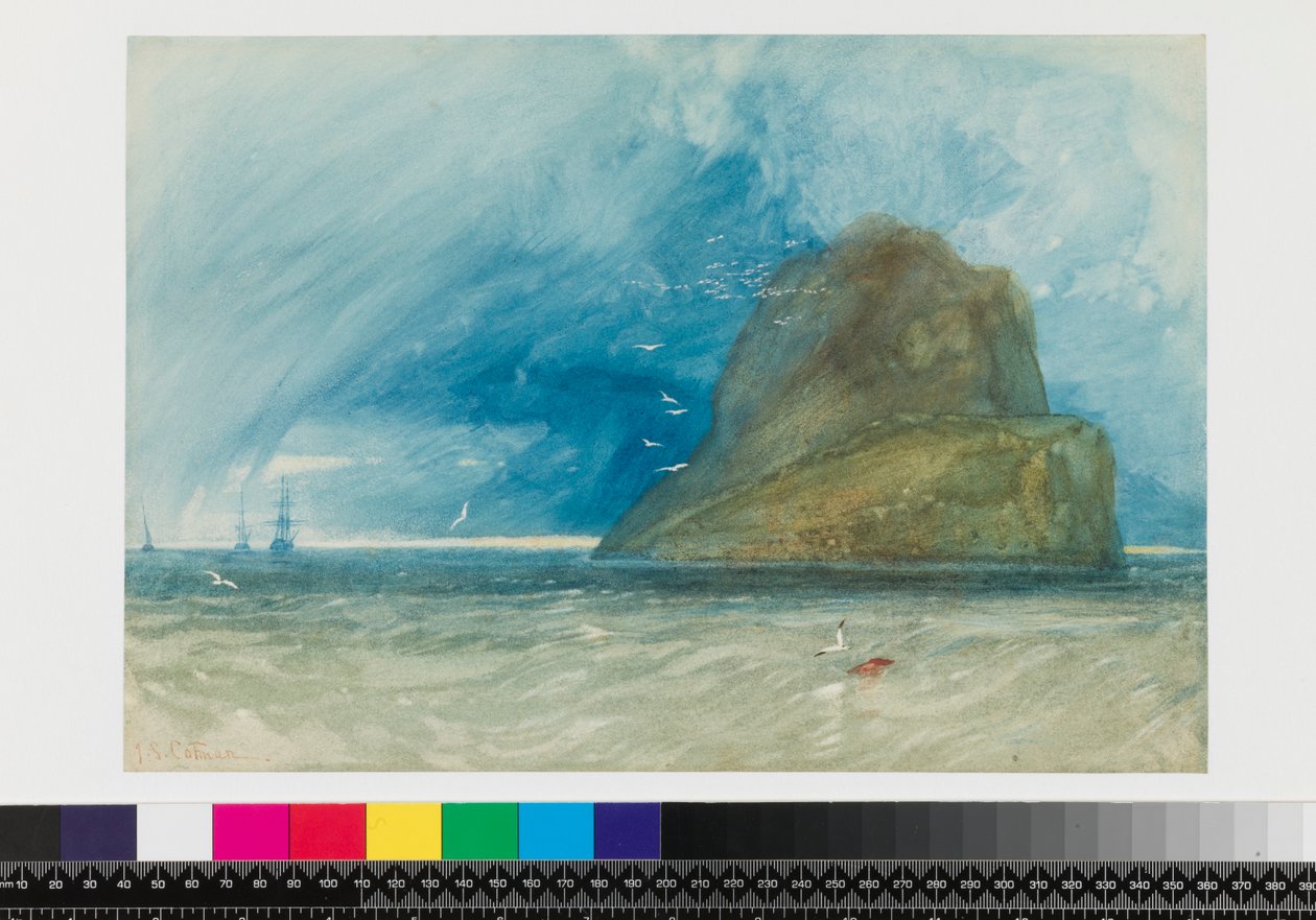 د باس راک، سکاټلینډ، c.1833-35 پولی autorstwa John Sell Cotman