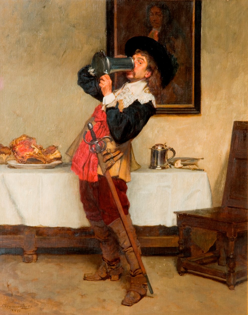 W dół do mętów, 1880 autorstwa John Seymour Lucas