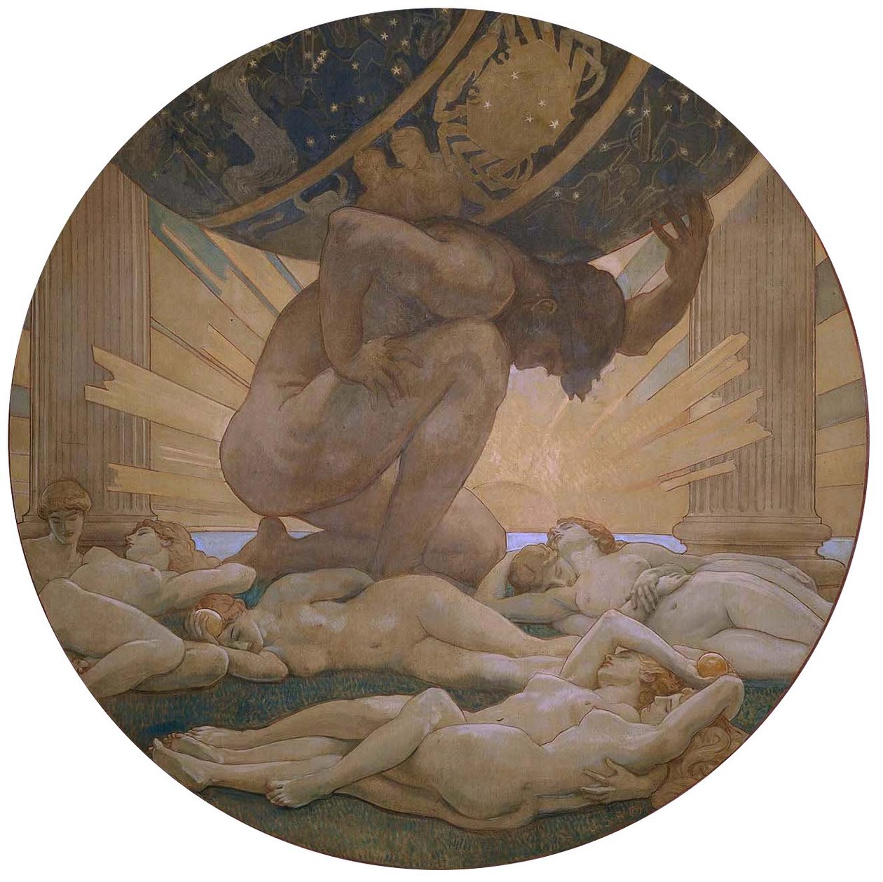 Atlas i Hesperydy autorstwa John Singer Sargent